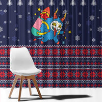 Merry Krampus Christmas Window Curtain Xmas Holiday Patterns - Wonder Print Shop