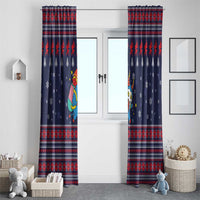 Merry Krampus Christmas Window Curtain Xmas Holiday Patterns - Wonder Print Shop
