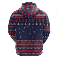 Merry Krampus Christmas Zip Hoodie Xmas Holiday Patterns - Wonder Print Shop