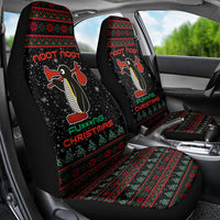 Penguin Tree Christmas Car Seat Cover Xmas Holiday Patterns - Wonder Print Shop