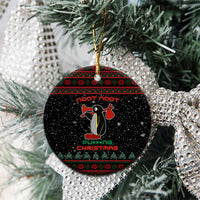 Penguin Tree Christmas Ceramic Ornament Xmas Holiday Patterns - Wonder Print Shop