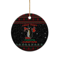 Penguin Tree Christmas Ceramic Ornament Xmas Holiday Patterns - Wonder Print Shop