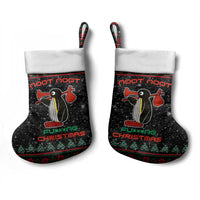 Penguin Tree Christmas Stocking Xmas Holiday Patterns - Wonder Print Shop