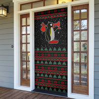Penguin Tree Christmas Door Cover Xmas Holiday Patterns - Wonder Print Shop