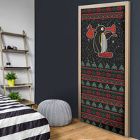 Penguin Tree Christmas Door Cover Xmas Holiday Patterns - Wonder Print Shop