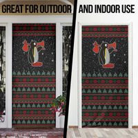 Penguin Tree Christmas Door Cover Xmas Holiday Patterns - Wonder Print Shop