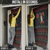 Penguin Tree Christmas Door Cover Xmas Holiday Patterns - Wonder Print Shop