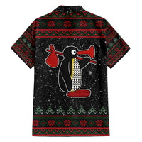 Penguin Tree Christmas Family Matching Summer Maxi Dress and Hawaiian Shirt Xmas Holiday Patterns - Wonder Print Shop