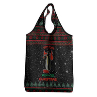 Penguin Tree Christmas Grocery Bag Xmas Holiday Patterns - Wonder Print Shop