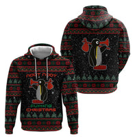 Penguin Tree Christmas Hoodie Xmas Holiday Patterns - Wonder Print Shop