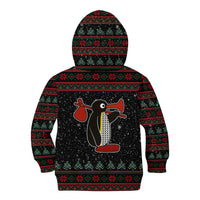 Penguin Tree Christmas Kid Hoodie Xmas Holiday Patterns - Wonder Print Shop
