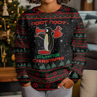 Penguin Tree Christmas Kid Ugly Christmas Sweater Xmas Holiday Patterns - Wonder Print Shop