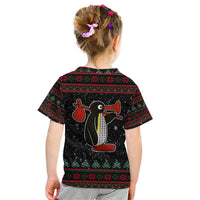 Penguin Tree Christmas Kid T Shirt Xmas Holiday Patterns - Wonder Print Shop