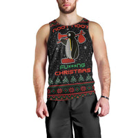 Penguin Tree Christmas Men Tank Top Xmas Holiday Patterns - Wonder Print Shop