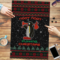 Penguin Tree Christmas Puzzle Xmas Holiday Patterns - Wonder Print Shop