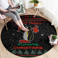 Penguin Tree Christmas Round Carpet Xmas Holiday Patterns - Wonder Print Shop
