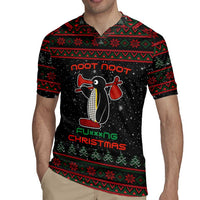 Penguin Tree Christmas Rugby Jersey Xmas Holiday Patterns - Wonder Print Shop