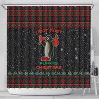 Penguin Tree Christmas Shower Curtain Xmas Holiday Patterns - Wonder Print Shop