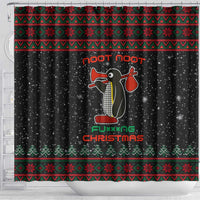 Penguin Tree Christmas Shower Curtain Xmas Holiday Patterns - Wonder Print Shop