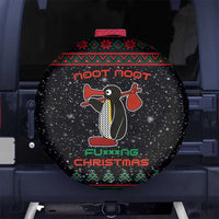 Penguin Tree Christmas Spare Tire Cover Xmas Holiday Patterns - Wonder Print Shop
