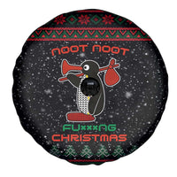 Penguin Tree Christmas Spare Tire Cover Xmas Holiday Patterns - Wonder Print Shop