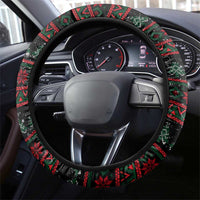 Penguin Tree Christmas Steering Wheel Cover Xmas Holiday Patterns - Wonder Print Shop
