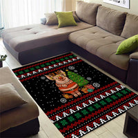Pig Gorgeous Reindeer Christmas Area Rug Xmas Holiday Patterns - Wonder Print Shop
