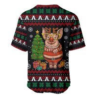 Pig Gorgeous Reindeer Christmas Baseball Jersey Xmas Holiday Patterns - Wonder Print Shop