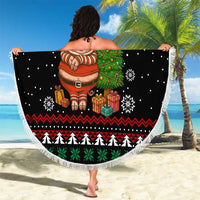 Pig Gorgeous Reindeer Christmas Beach Blanket Xmas Holiday Patterns - Wonder Print Shop