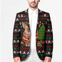 Pig Gorgeous Reindeer Christmas Blazer Xmas Holiday Patterns - Wonder Print Shop