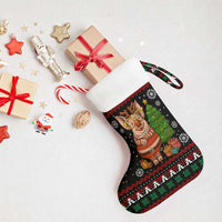 Pig Gorgeous Reindeer Christmas Stocking Xmas Holiday Patterns - Wonder Print Shop