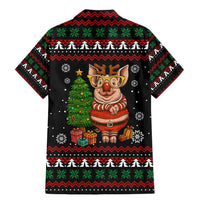 Pig Gorgeous Reindeer Christmas Family Matching Mermaid Dress and Hawaiian Shirt Xmas Holiday Patterns - Wonder Print Shop