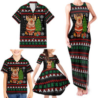 Pig Gorgeous Reindeer Christmas Family Matching Tank Maxi Dress and Hawaiian Shirt Xmas Holiday Patterns - Wonder Print Shop
