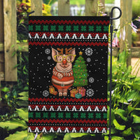 Pig Gorgeous Reindeer Christmas Garden Flag Xmas Holiday Patterns - Wonder Print Shop