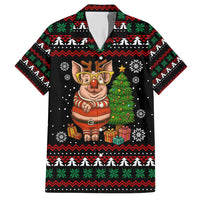 Pig Gorgeous Reindeer Christmas Hawaiian Shirt Xmas Holiday Patterns - Wonder Print Shop