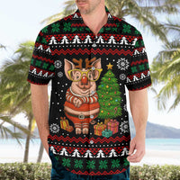 Pig Gorgeous Reindeer Christmas Hawaiian Shirt Xmas Holiday Patterns - Wonder Print Shop