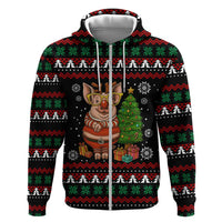 Pig Gorgeous Reindeer Christmas Hoodie Xmas Holiday Patterns - Wonder Print Shop