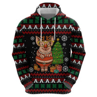 Pig Gorgeous Reindeer Christmas Hoodie Xmas Holiday Patterns - Wonder Print Shop