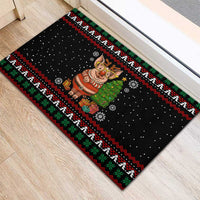 Pig Gorgeous Reindeer Christmas Rubber Doormat Xmas Holiday Patterns - Wonder Print Shop