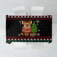 Pig Gorgeous Reindeer Christmas Tablecloth Xmas Holiday Patterns - Wonder Print Shop