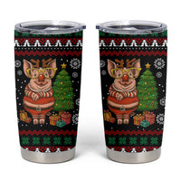 Pig Gorgeous Reindeer Christmas Tumbler Cup Xmas Holiday Patterns - Wonder Print Shop