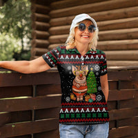 Pig Gorgeous Reindeer Christmas Women Polo Shirt Xmas Holiday Patterns - Wonder Print Shop