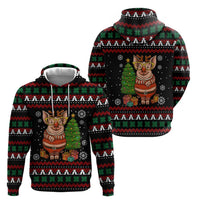 Pig Gorgeous Reindeer Christmas Zip Hoodie Xmas Holiday Patterns - Wonder Print Shop