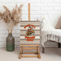 Riding Bulls Punchin Fools Christmas Canvas Wall Art Xmas Holiday Patterns - Wonder Print Shop