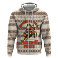 Riding Bulls Punchin Fools Christmas Hoodie Xmas Holiday Patterns - Wonder Print Shop