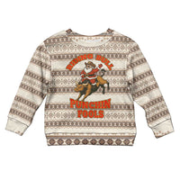 Riding Bulls Punchin Fools Christmas Kid Ugly Christmas Sweater Xmas Holiday Patterns - Wonder Print Shop