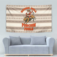 Riding Bulls Punchin Fools Christmas Tapestry Xmas Holiday Patterns - Wonder Print Shop
