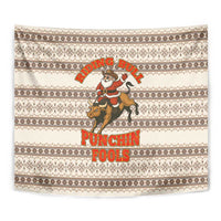 Riding Bulls Punchin Fools Christmas Tapestry Xmas Holiday Patterns - Wonder Print Shop