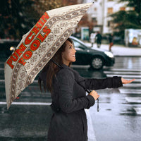 Riding Bulls Punchin Fools Christmas Umbrella Xmas Holiday Patterns - Wonder Print Shop
