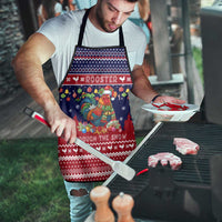 Rooster Through The Snow Christmas Apron Xmas Holiday Patterns - Wonder Print Shop